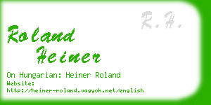 roland heiner business card